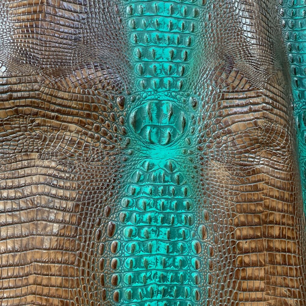 Crocodile Spine Turquoise - LOREC Ranch Home Furnishings