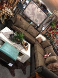 Barcelona Brown Fabric Sectional