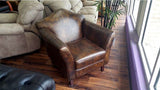 Destra Chair Samona Chicory Leather - LOREC Ranch Home Furnishings