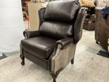 King Wing Chair W/Pushback Recliner