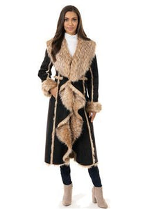 Cascade Full Length Black Mink Coat