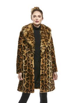 Snuggle Collar Coat Toffee Mink