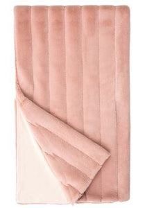 Faux Mink Throw Blush