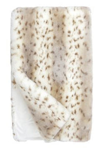 New Couture Collection Snow Leopard Throw