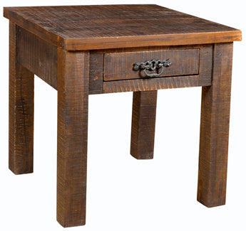 Elfin Side Table with Drawer - LOREC Ranch Home Furnishings