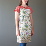 Beige Floral Apron - LOREC Ranch Home Furnishings