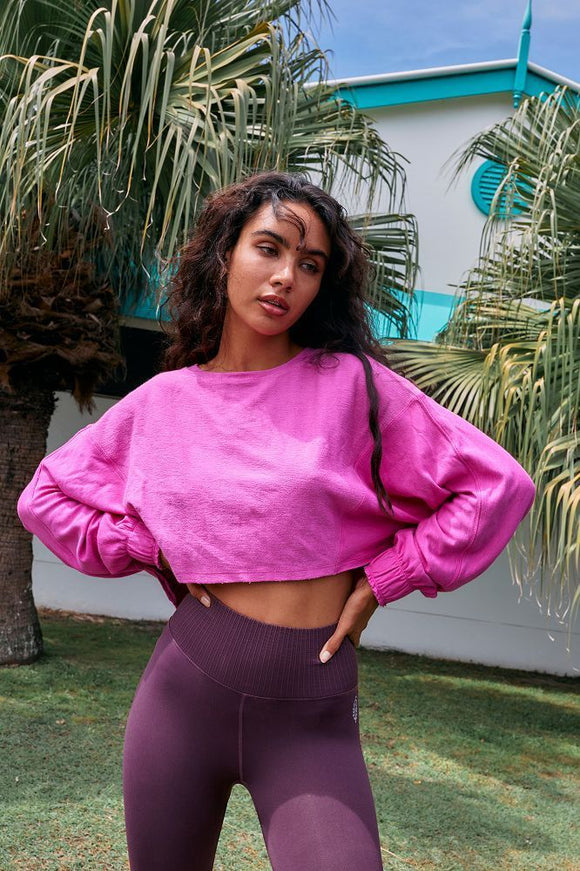 Surfside Sweat In Living Magenta