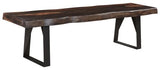 Riviera E. Live Edge Dining Bench