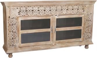 Cornwall 2 Door Glass Sideboard/Plasma Stand