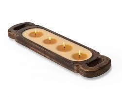 Wooden Candle Tray 32Oz Red Currant