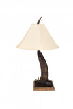 Horn Collection Table Lamp Single w/ Spur - LOREC Ranch Home Furnishings