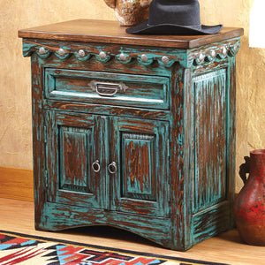 La Quinta Turquoise Nightstand