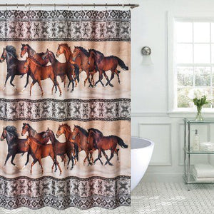 Horse Valley Shower Curtain