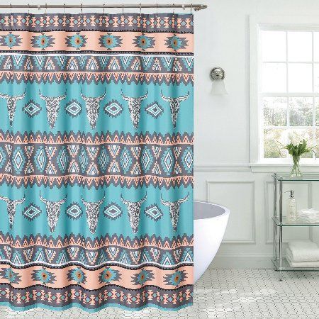 Saguaro Skull Shower Curtain