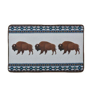 Memory Foam Buffalo Blue Door Mat