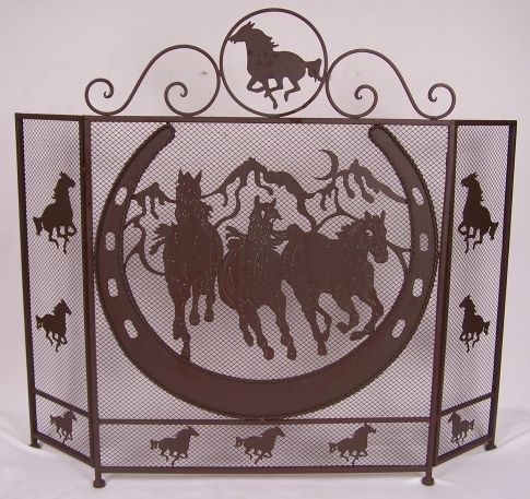 Metal Firescreen Horseshoe