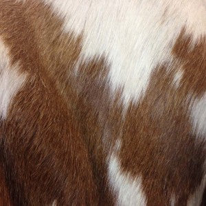 Brown & White Cowhide