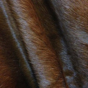 Solid Pecan Cowhide