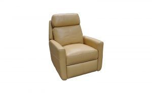 Riverside Drive Recliner - Grade 3 Leather - Eugene Smoke W/ Swivel Glider