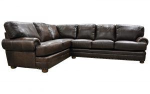 Houston Sectional With Left Arm Chaise Lounge- Grade 4- Impressions Chocolate Gr 4