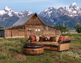 Conversational 3 Seat Sectional In Cowboys And Indians Mag-Comes W/ Plws-Down Cartwright Sofa