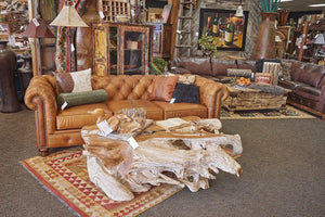 Remington Tufted Sofa Rowdy Bison Acorn