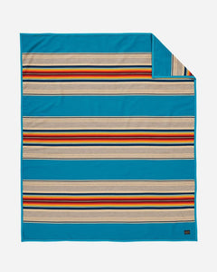  Serape Turquoise Blanket