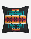 Chief Joseph Black Throw Pillow