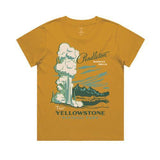 Yellowstone Park Graphic Tee In Gold/Green