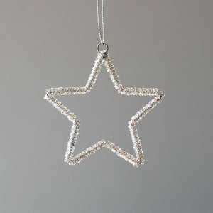 Glass Beaded Star Ornament