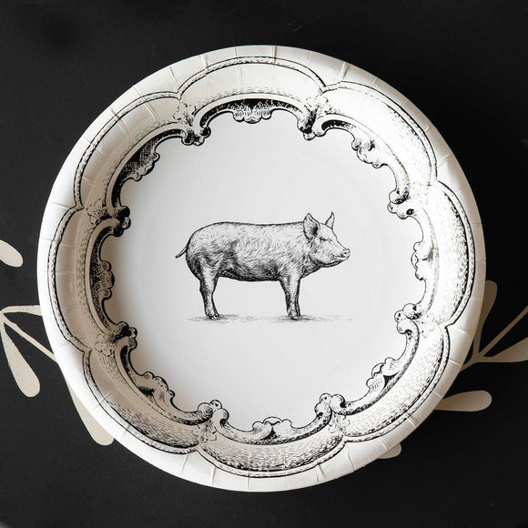 Pig Dessert Paper Plates