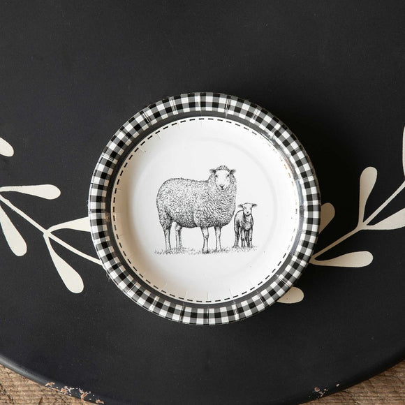 Sheep Dessert Paper Plates Pack Of 8