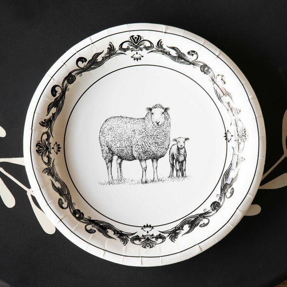 Sheep Dinner Paper Plates