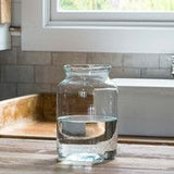 Farmhouse Glass Flower Vase