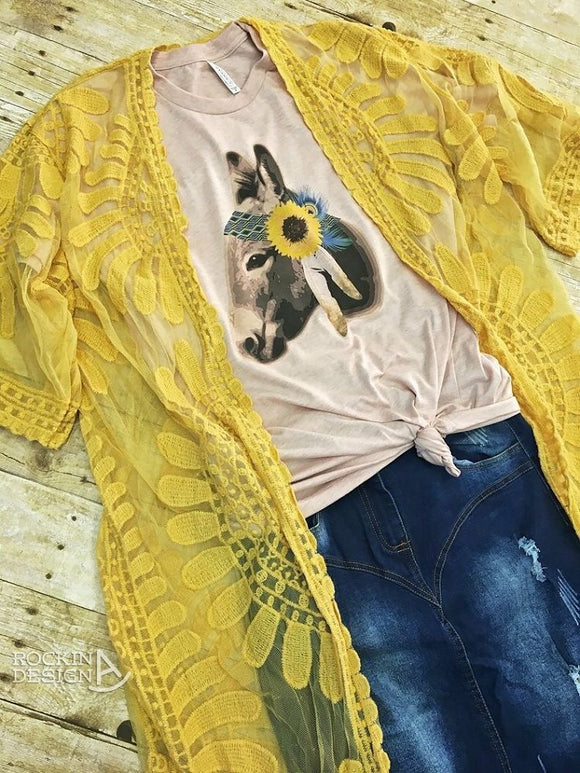 Small Daffodil Donkey Tee