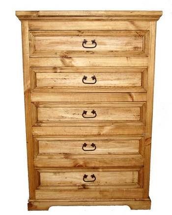 Rustic 5 Drawer Tuttle Chest