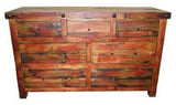 Red Rubbed Dresser - LOREC Ranch Home Furnishings