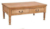 Spindle Leg Cocktail W/2 Drawers - LOREC Ranch Home Furnishings