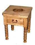 Spindle Leg Star End Table - LOREC Ranch Home Furnishings