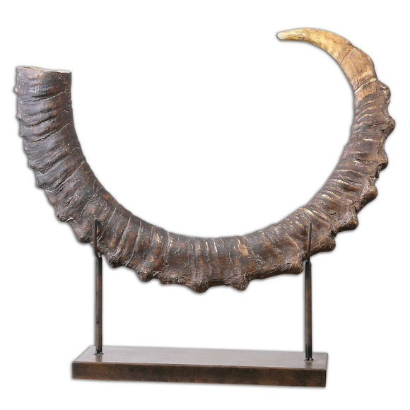 Classic Sable Antelope Horn Sculpture