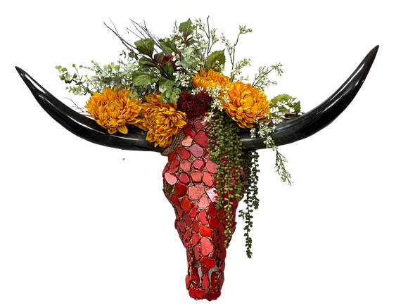 Longhorn Skull Floral Arrangement - I