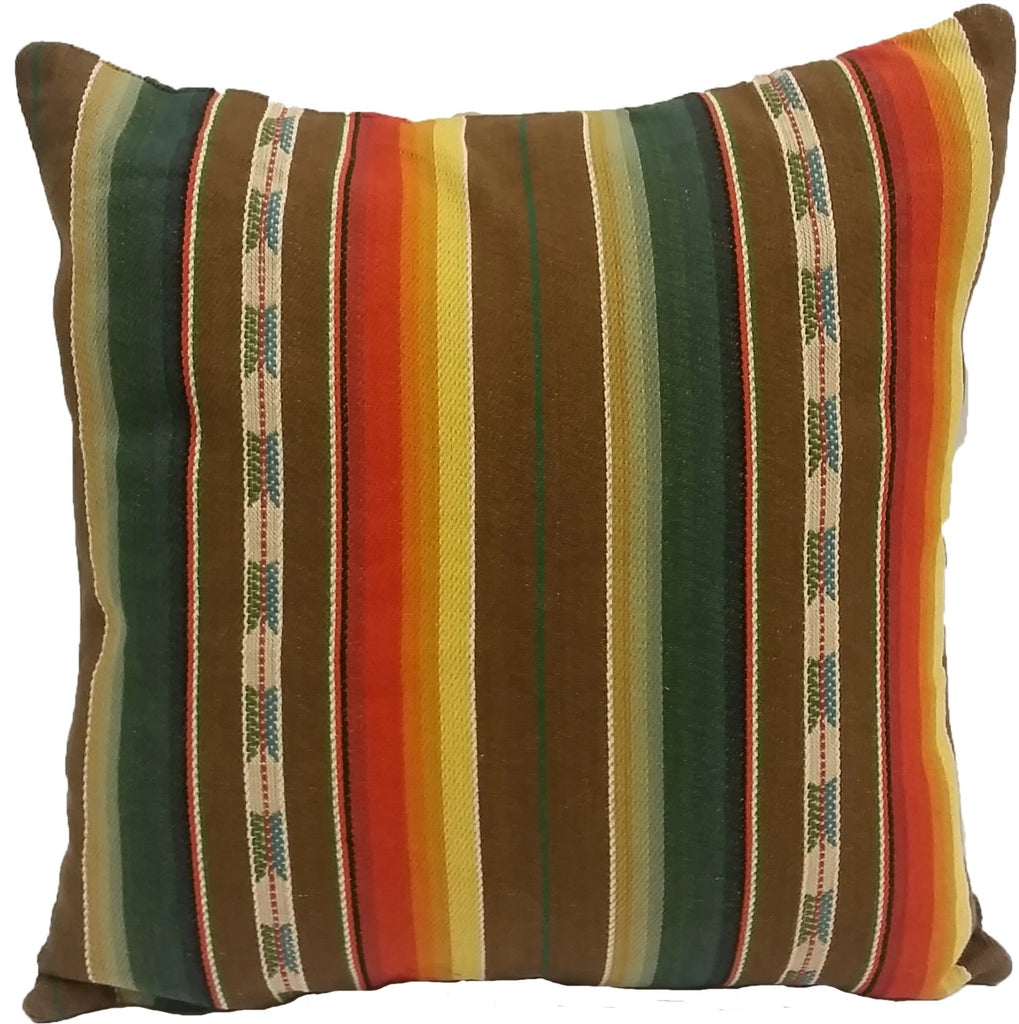 Durango Stripe Serape Pillow - LOREC Ranch Home Furnishings