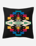 Tucson Black Throw Pillow