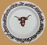 Longhorn Pattern Dessert Plate