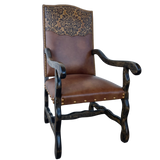 Verona Tooled Aspen Arm Chair - LOREC Ranch Home Furnishings