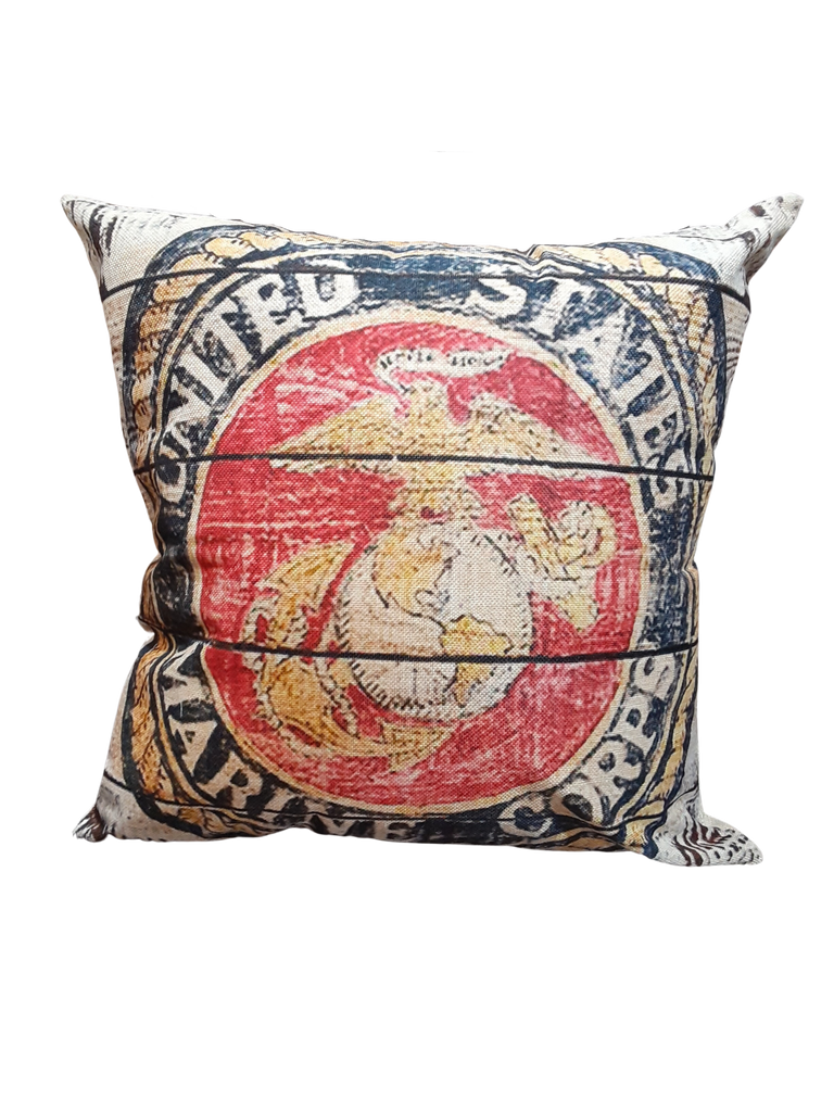 Rustic Marines Logo *Limited Edition* Pillow Cover - LOREC Ranch Home Furnishings