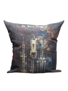 Oil Well Pump Blueprint *Limited Edition* Pillow Cover