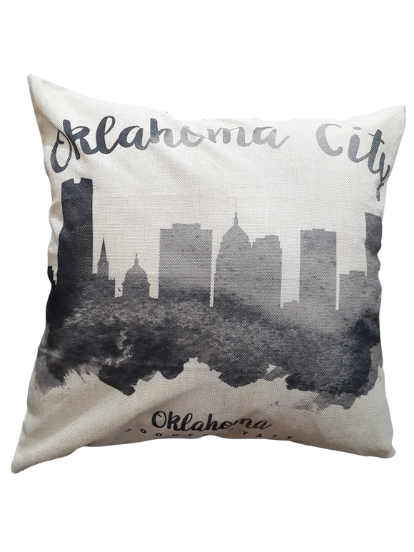 Oklahoma City Skyline *Limited Edition* Pillow Cover