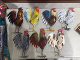 Metal Chicken Family Set (Rooster) Assorted Colors