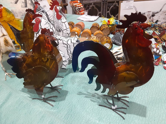 Metal Chicken (Hen/Rooster Color Assortment)